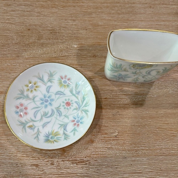 Vintage  1960s Vanessa Minton Cigarette Holder & Coaster Dish Set - Picture 9 of 9